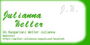 julianna weller business card